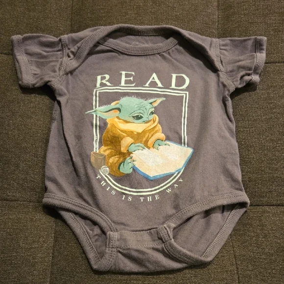 Baby Yoda Graphic Bodysuit - Gray - Picture 1 of 3